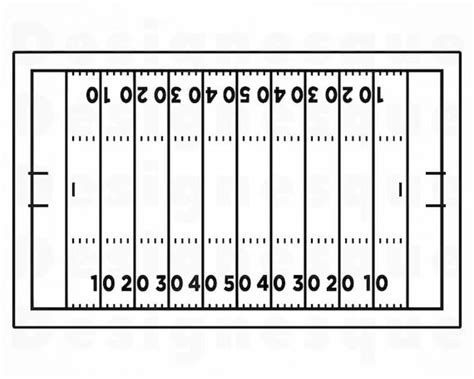 Printable Football Field Black And White - Printable Word Searches