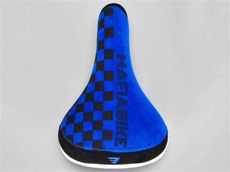 Mafia Checkerboard Blue Wheelie Seat – Grips Bikes