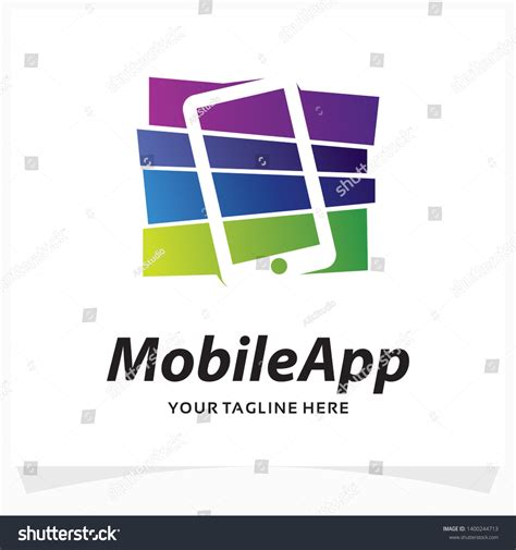 Mobile Apps Logo Design Template Stock Vector (Royalty Free) 1400244713 ...