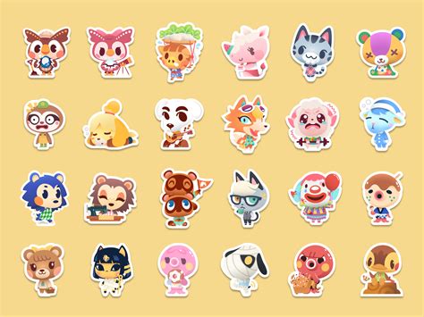 Animal Crossing Stickers Printable - Printable Word Searches