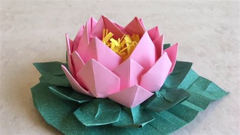 How To Make A Lotus Flower Out Of Construction Paper | Best Flower Site