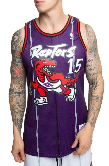 MITCHELL AND NESS Vince Carter Toronto Raptors Swingman Jersey ...