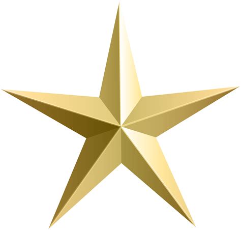 Gold star transparent clip art – Clipartix