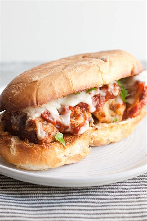 Garlic Bread Spicy Meatball Parm Subs recipe | Chefthisup