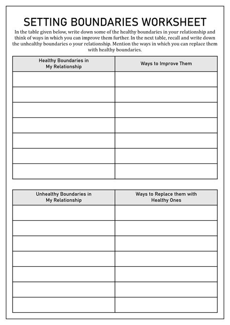 16 Best Images of Personal Boundaries Worksheet.pdf - Unhealthy ...