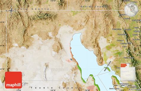 Satellite Map of Box Elder County