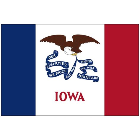 Iowa State Flag - Flagpole Man