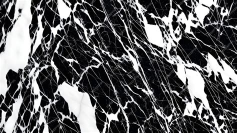 Premium AI Image | A black and white art of a black and white marble surface