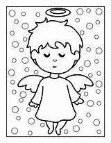 18 Adorable Angel Coloring Pages North Pole Christmas sketch template