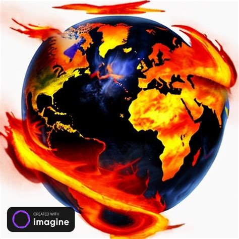 Earth on fire by TammiWid on DeviantArt