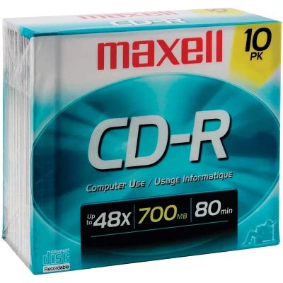 Maxell® Cd-r 48x 700 Mb/80-minute Blank Discs : Target