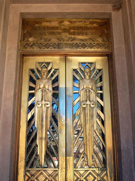 art deco doors, bisbee, arizona, Art Deco, doors, Cochise County Courthouse, Bisbee, Arizona ...