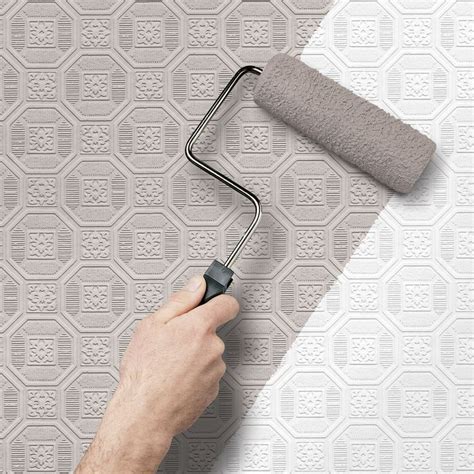 Shop allen + roth Peelable Vinyl Prepasted Paintable Wallpaper at Lowes.com | Paintable ...