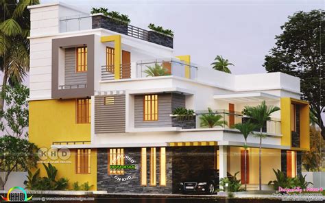 4 BHK architecture home design in contemporary style - Kerala Home Design and Floor Plans - 9K ...