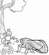 6 Best Cicada Coloring Pages For Kids  sketch template