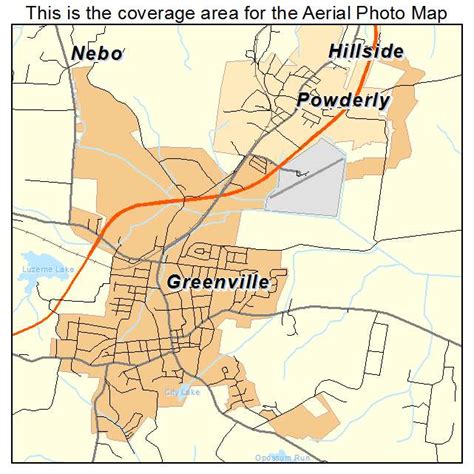 Aerial Photography Map of Greenville, KY Kentucky