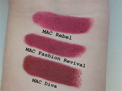 . Mac Shades, Mac Diva, Lipstick Swatches, Mac Lipsticks, Rebel Fashion ...
