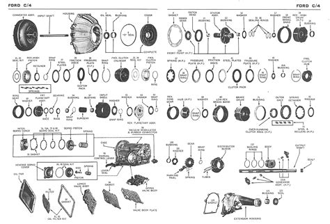 Ford C4 auto trans exploded view | Exploded Views