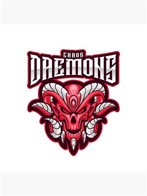 "Chaos Daemons Logo" Poster for Sale by jhamlin21 | Redbubble