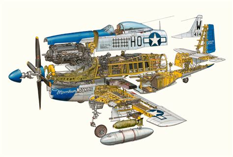 P 51 Mustang Drawing at GetDrawings | Free download