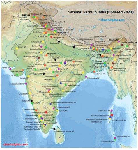 National Parks in India-2021 Total Area , States , Latest for Gen ...