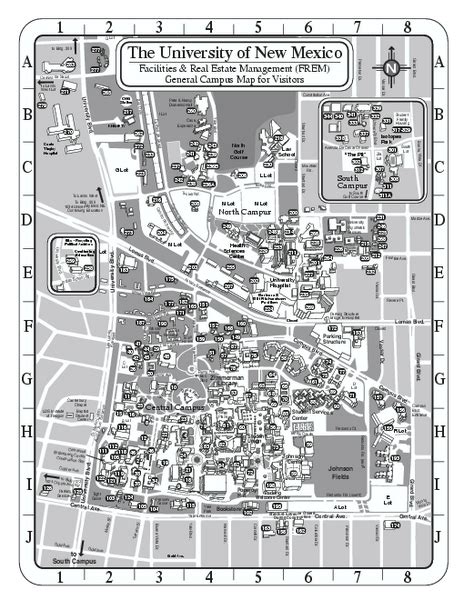 University of New Mexico - Main Campus Map - Albuquerque NM • mappery