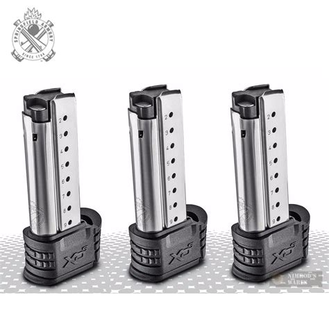 3-PACK Springfield XD-S 9mm 9-Rd Magazine w/ X-Tensions XDS09061 ...