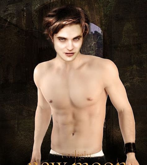 The Twinews Times: Shirtless Edward Cullen New Moon Poster