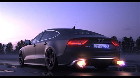 Audi RS7 Top Exhaust Sound Loud Revs - YouTube