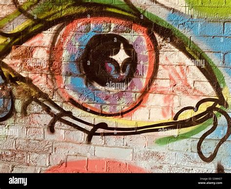 Graffiti in disused train tunnel Stock Photo - Alamy