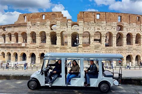 3-hour Golf Cart Tour in Rome | Small Group Tour or Rome