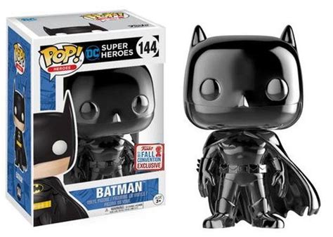 2017 NYCC Exclusive Funko pop Official Batman (Black Chrome) Limited Edition Vinyl Action Figure ...