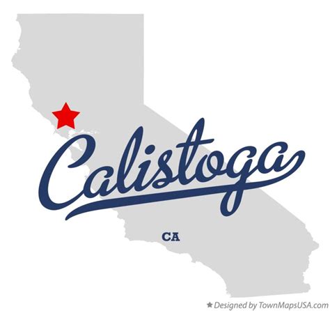 Map of Calistoga, CA, California