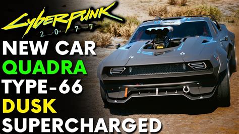 Cyberpunk 2077 - New Quadra Type-66 Dusk Supercharged Car Mod ...