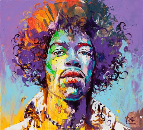 HEAD — VOKA Abstract Art Painting, Portrait Painting, Voka Art, Jimi Hendrix Art, Portraiture ...
