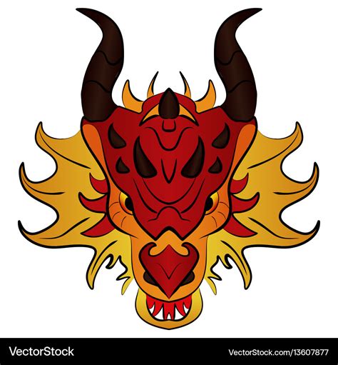 Chinese dragon cartoon Royalty Free Vector Image