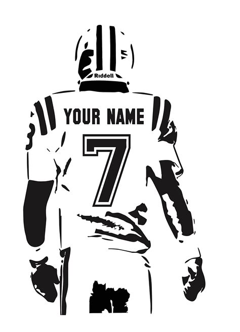 Football Numbers, Football Wall, Football Quotes, Custom Football ...