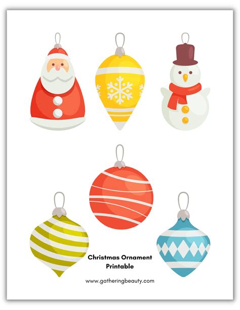 Christmas Ornament Printable — Gathering Beauty