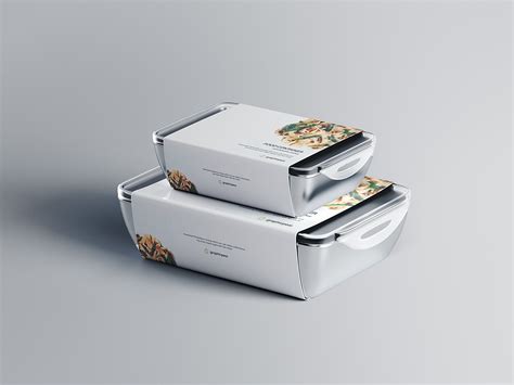 Food Container Packaging Mockup | Mockup World HQ