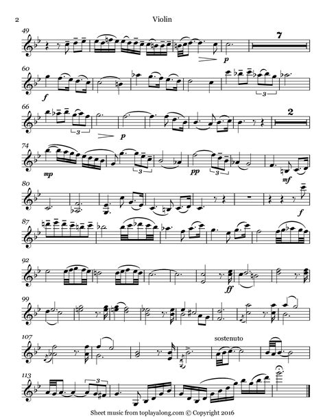 Adagio in G minor by Albinoni. Sheet music for Violin, page 2. | Adagio ...