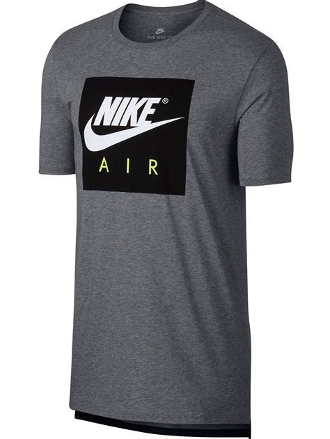 Nike - Nike Air Large Logo Crew Neck Men's Sportswear T-Shirt Grey ...