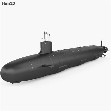 Virginia-class submarine 3D model - Download Submarine on 3DModels.org