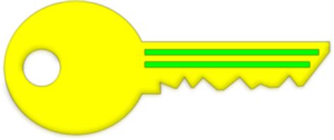 Yellow Key Clip Art at Clker.com - vector clip art online, royalty free & public domain