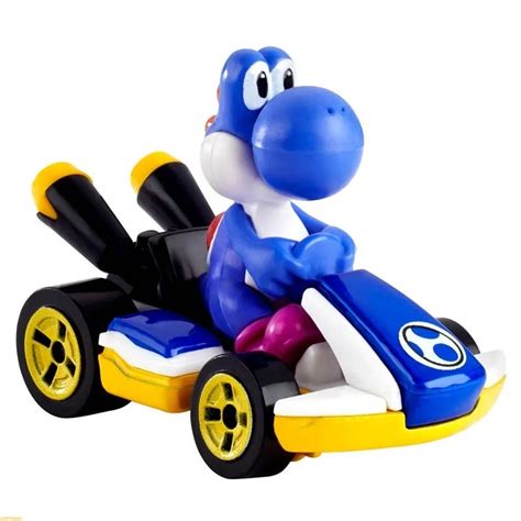 Hot Wheels Mario Kart Yoshi Blue