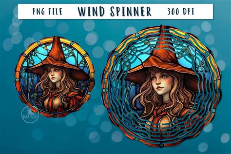 Witch Wind Spinner | Halloween Graphic by Olga Boat Design · Creative ...