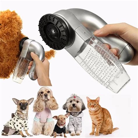 Electric Pet Cat Dog Vacuum Fur Cleaner Hair Remover Puppy Vac Fur ...