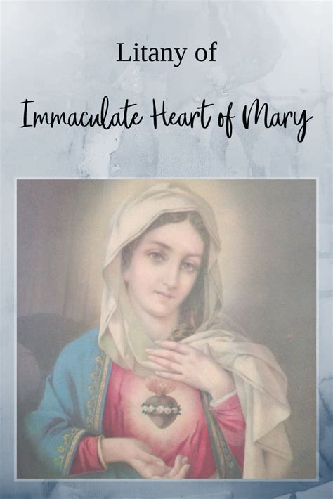 Litany of the Immaculate Heart of Mary – Marian Graces