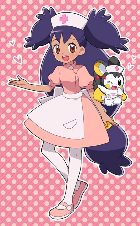 iris, emolga, and joy (pokemon and 2 more) drawn by okaohito1 | Danbooru