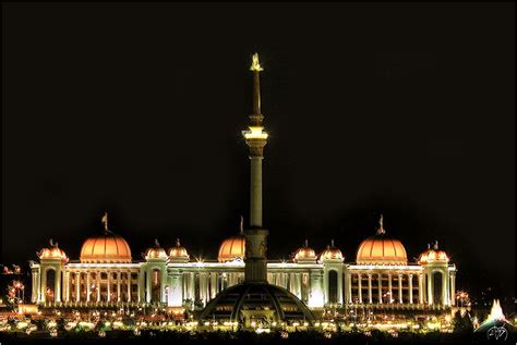 Ashgabat (Night_03) World Cities, Cn Tower, Taj Mahal, Asia, Skyline ...