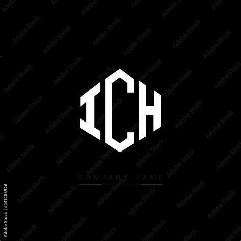 ICH letter logo design with polygon shape. ICH polygon logo monogram ...